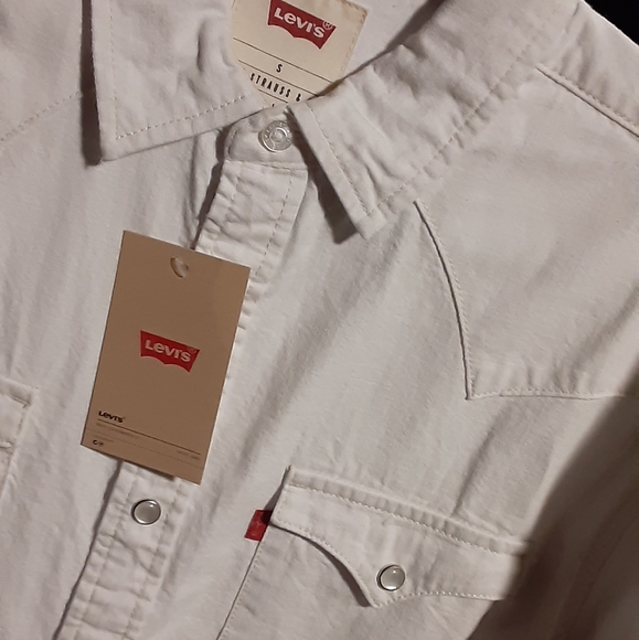 White Levi's! SAWTOOTH BARSTOW TRUCKER JACKETS!! - Picture 3 of 16
